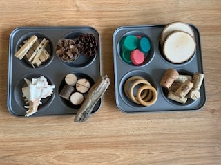 tinker trays of loose parts