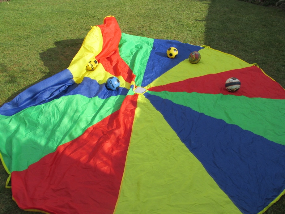 parachute ball games