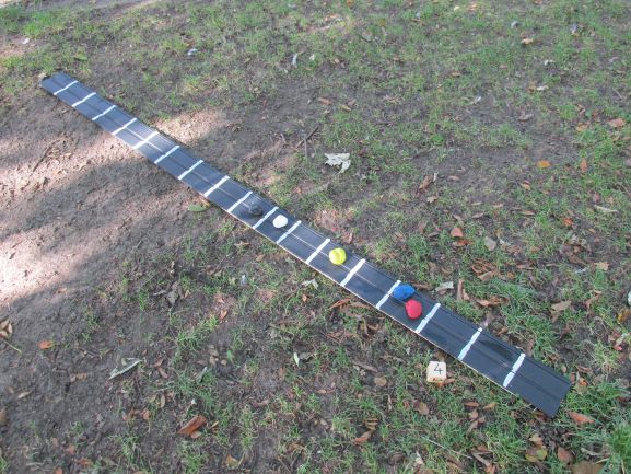 DIY number line race with dice